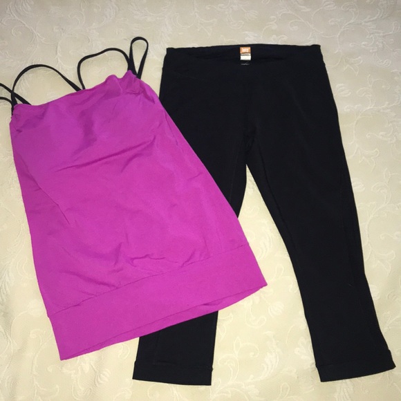 Lucy Pants - Lucy Cropped leggings and Active Top 2 Piece Set